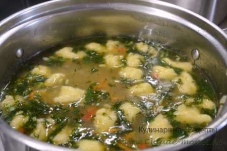 Бабушкин суп с клецками (галушками)