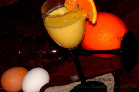 Безалкогольный  еggnog с апельсином