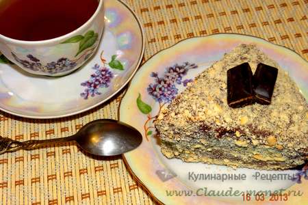 Бисквитное пирожное с шоколадным кремом «обсыпное»