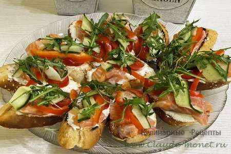 Брускетта / bruschetta / брускетта с лососем