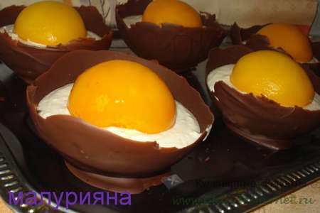 Десерт  страусиные яйца