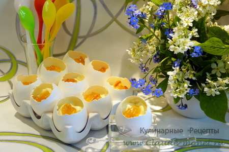 Десертные яйца с твороженным кремом