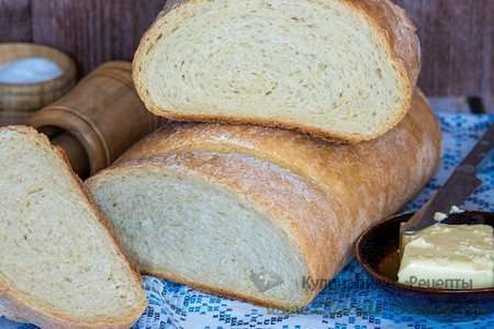 Домашний пшеничный хлеб из дрожжевого сдобного теста