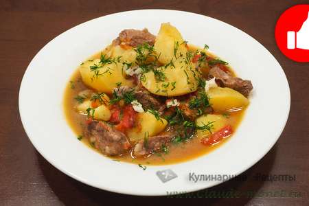 Домашняя картошка с мясом в мультиварке, просто и быстрый рецепт на обед или ужин