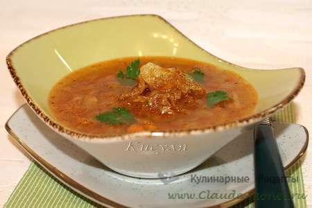 Египетский суп с карамелизованным луком