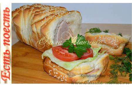 Хлеб - бутерброд гармошка