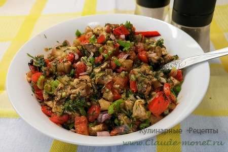 Хоровац — салат из запеченных овощей