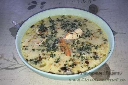 Лохикейто - нежный сливочный суп из лосося