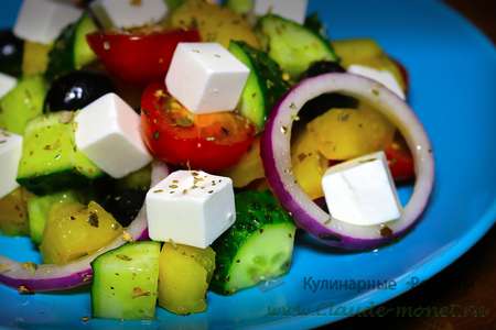 Настоящий греческий салат | простой рецепт