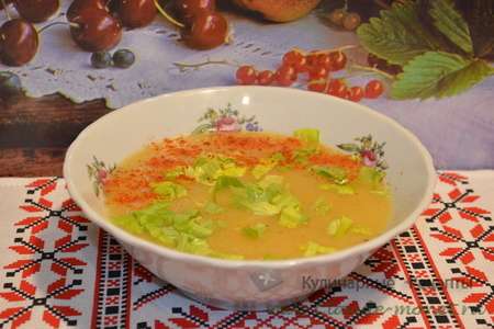 Овощной суп с корнем сельдерея