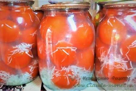 помидоры  в снегу  консервированные.