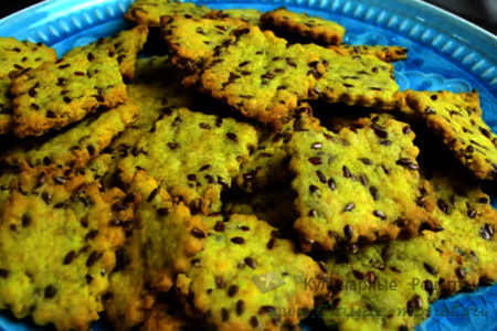 Простой рецепт галетного печенья с семенами льна