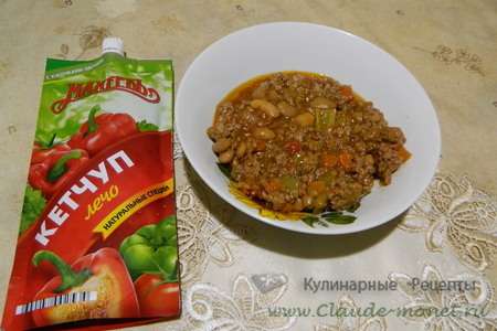 Рецепт мясного чили с фасолью с кетчупом лечо махеевъ