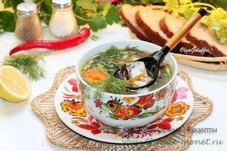 Рыбный суп с консервами#россия