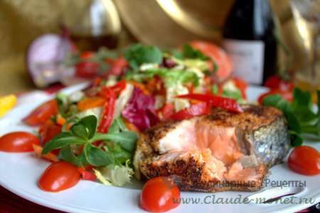 Салат витаминный к лососевому стейку