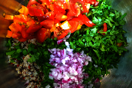 Салат с киноа (вегетарианский рецепт без майонеза)
