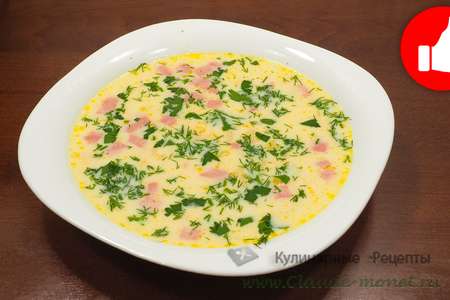 Суп с сыром и колбасой в мультиварке, простой и быстрый рецепт