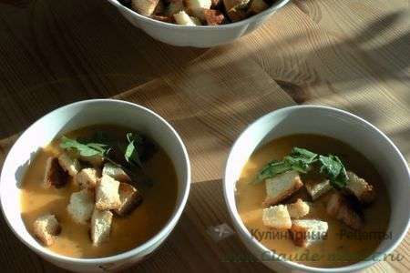 Вкусный полезный суп-пюре из тыквы