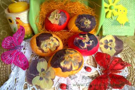 Яйца в цветочек #пасха21
